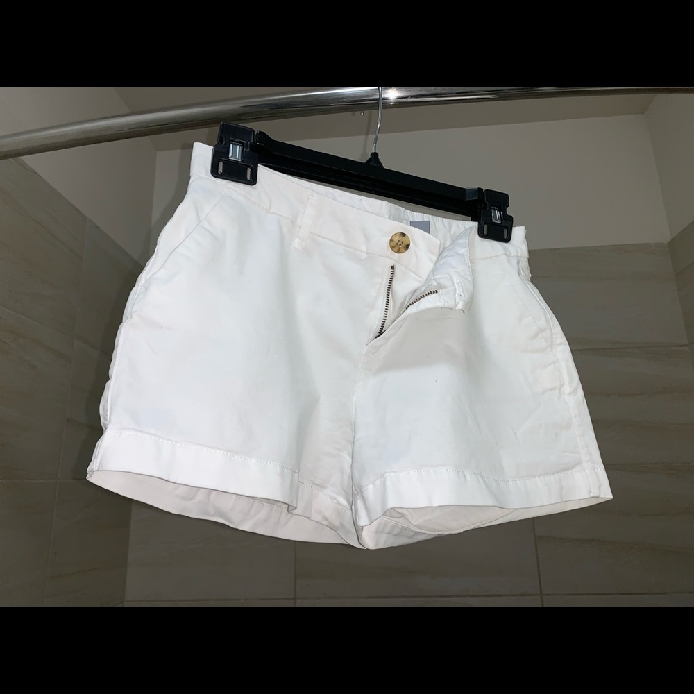 Old navy white shorts worn once washed after